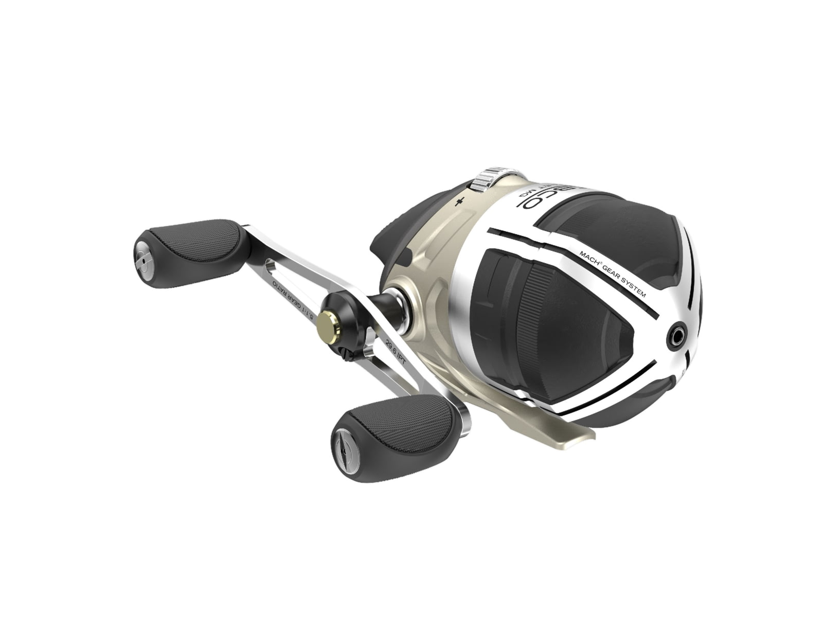 Zebco Bullet MG Spincast Reel SZ 30 Reel Fast 29.6 Inches Per Turn 5.1-1 Ratio Ultra-Lightweight Magnesium Body Pre-spooled w/ 10 lb Zebco Fishing