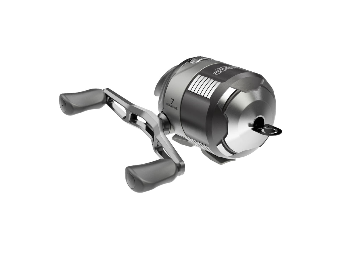 Zebco Omega Pro Spincast Reel and Rod Combo 6ft 2-PC IM6 Graphite Pole Split MaxTac Grip Rod Handle SZ 30 Reel Pre-spooled w/ 10lb Zebco Line Black