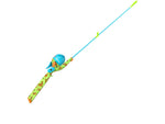 Zebco Youth Scooby Doo Floating Spincast Reel and Rod Combo 29in Fiberglass Rod Light Moderate SZ 20 Reel RH Retrieve Pre-Spooled w/ 6lb Line Green