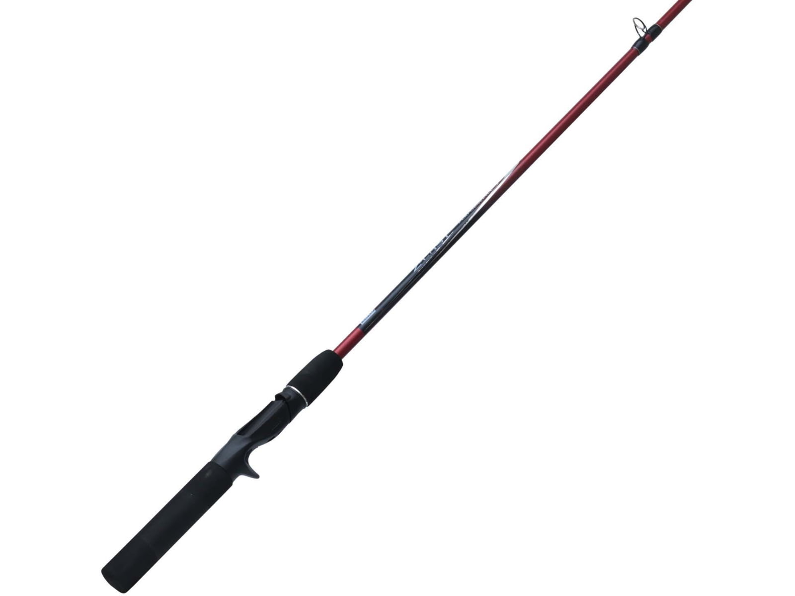 Zebco Z-Cast Casting Rod 6ft 2-PC Durable Z-Glass Pole Comfortable EVA Rod Handle Shock-Ring Guides Medium Red