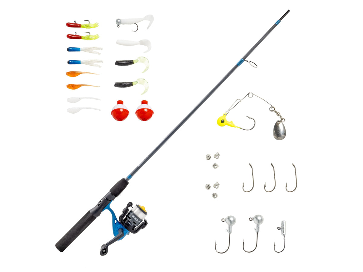Zebco Ready Tackle 5 ft 6 in Spinning Combo w/All-Purpose Tackle 2 Piece Medium Light 21-43830