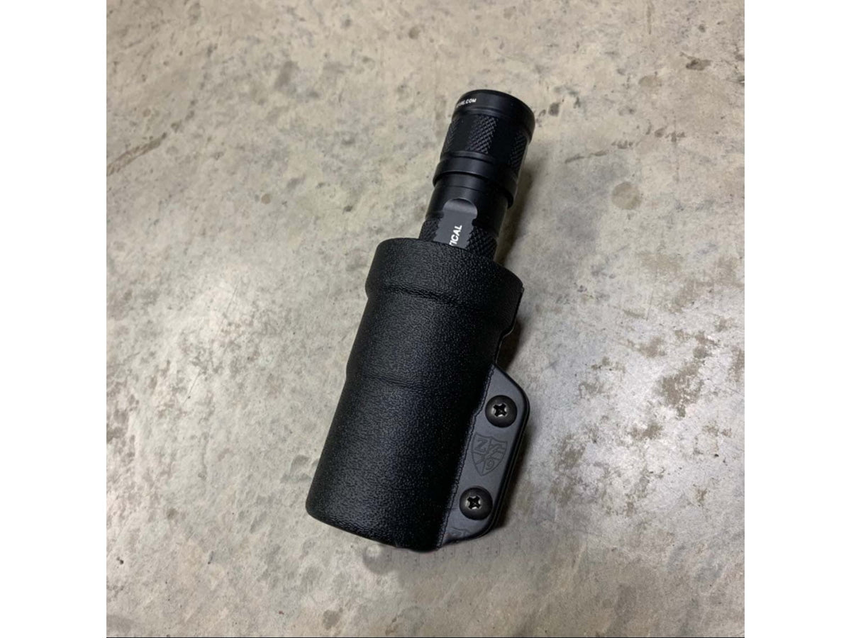 Zero9 Flashlight Case Holster Bezel Down 2 Tek-Lok Basketweave Z9-4025-BW-TEK