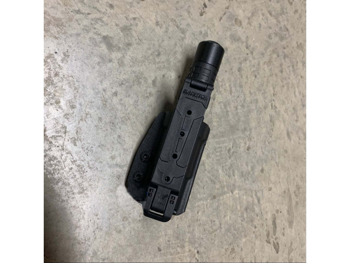 Zero9 Flashlight Case Holster Bezel Down 2 Tek-Lok Basketweave Z9-4025-BW-TEK