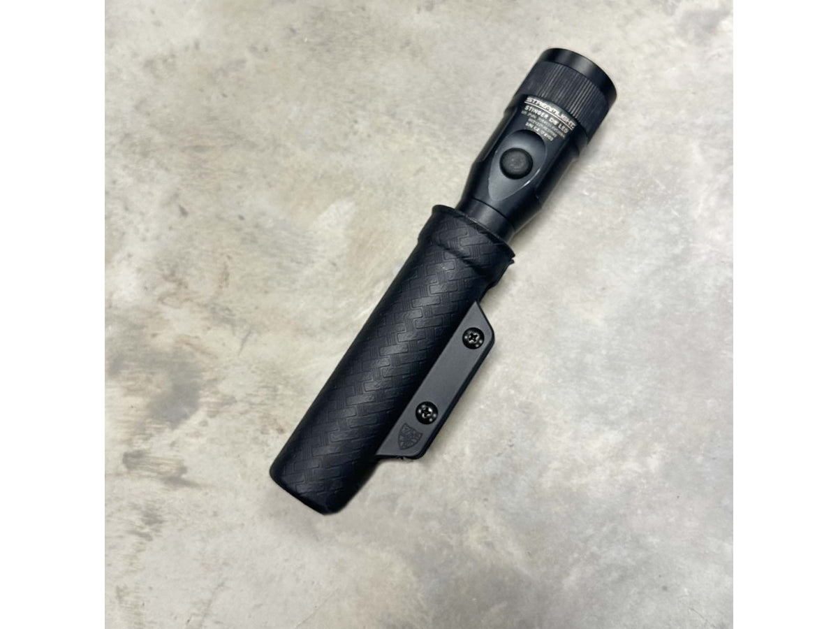 Zero9 Flashlight Case Holster Bezel Up 1 Molle Loks Plain Black Z9-4044-BLK-MLK