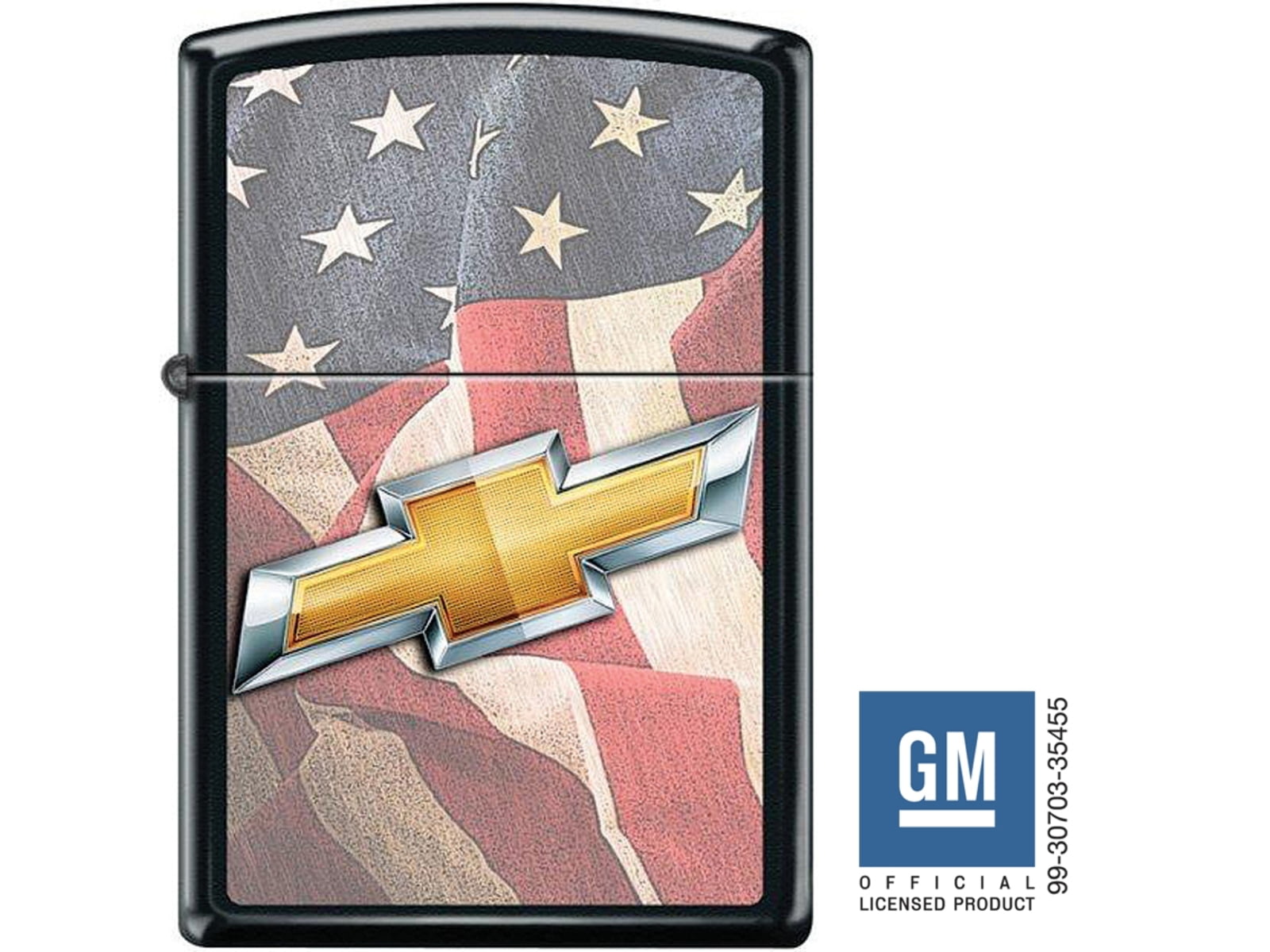 Zippo Chevy USA Lighter Black Matte 1.44in x 2.25in ZP16230
