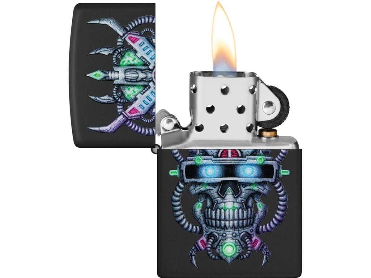 Zippo Cyber Skull Design Lighter
