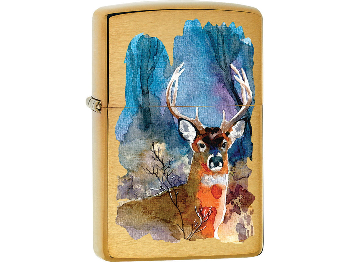 Zippo Deer Design Lighter 1.44" x 2.25" 204B-077513