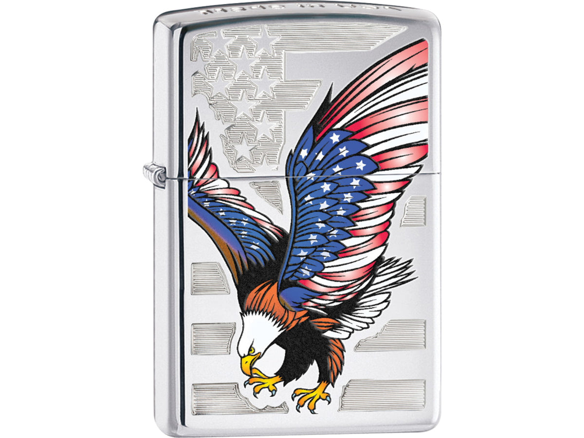 Zippo Eagle Flag High Polish C Lighter ZO28449
