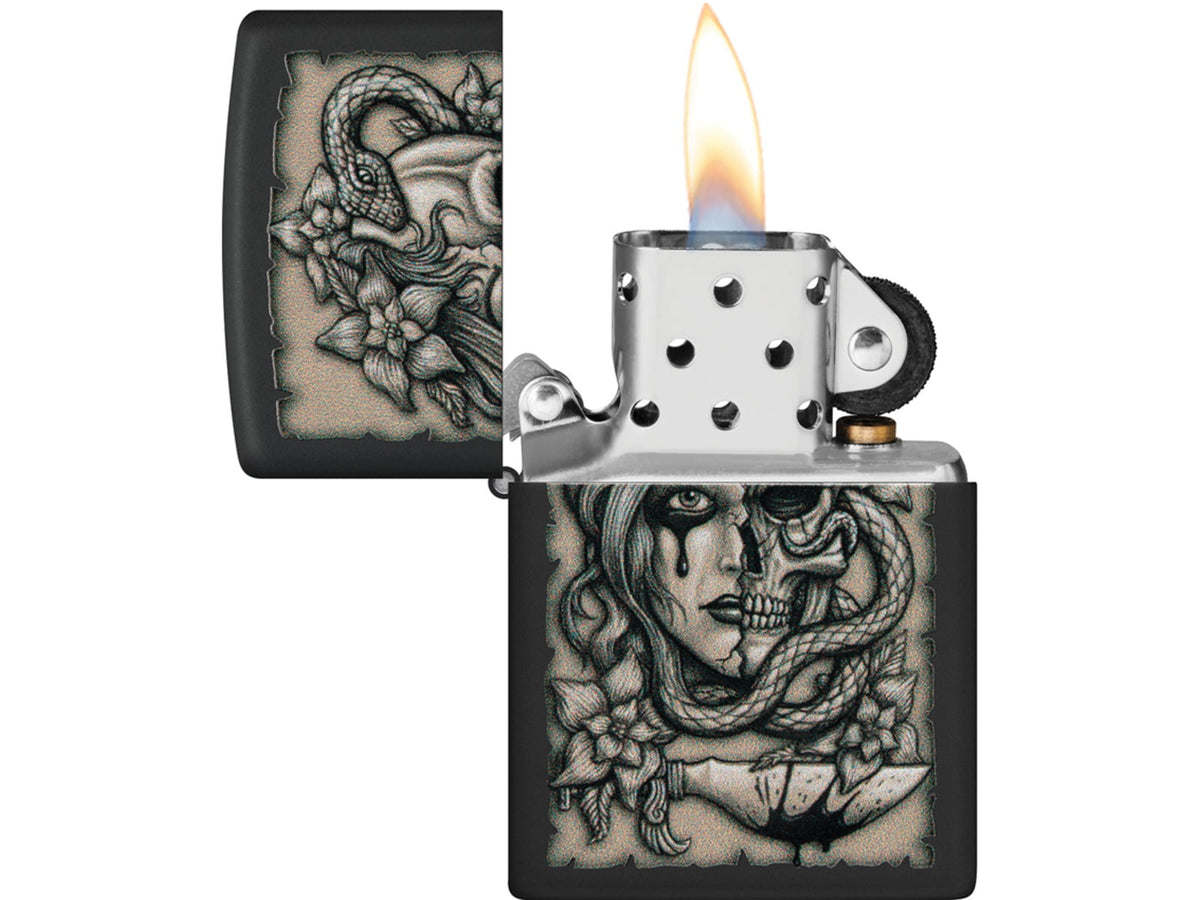Zippo Gory Tattoo Design Lighter