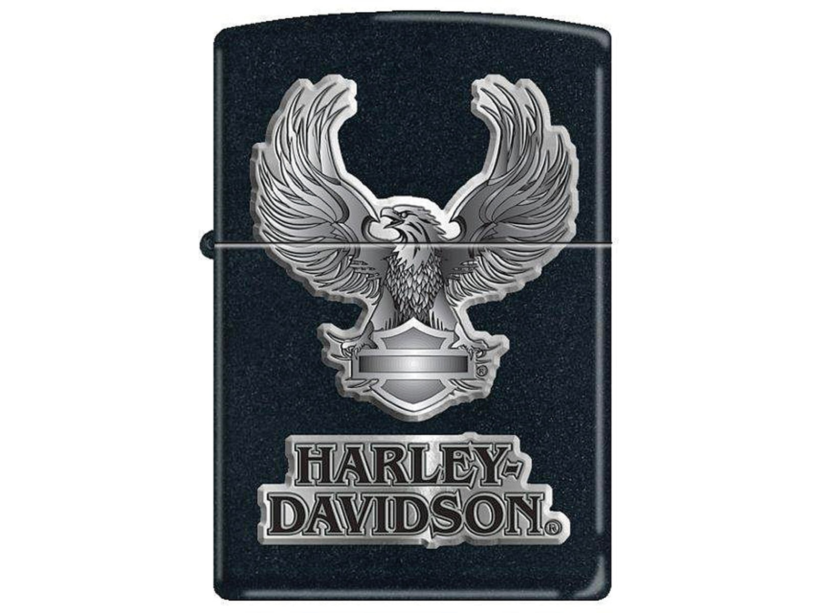 Zippo Harley Eagle Lighter Black Matte 1.44in x 2.25in ZP12845