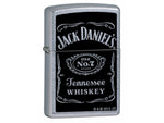 Zippo Jack Daniels Label Classic Style Lighter Street Chrome 24779