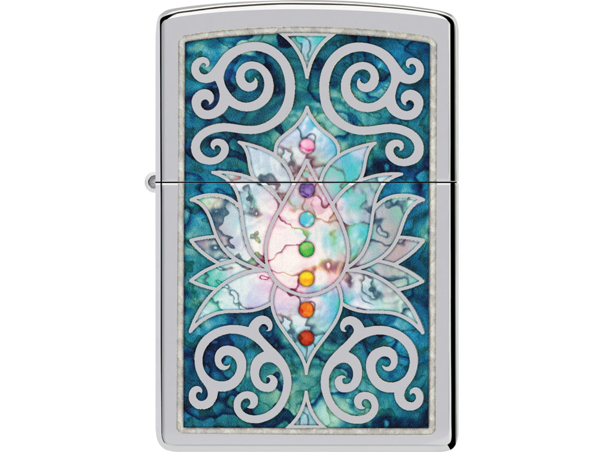 Zippo Lotus Flower Design Lighter