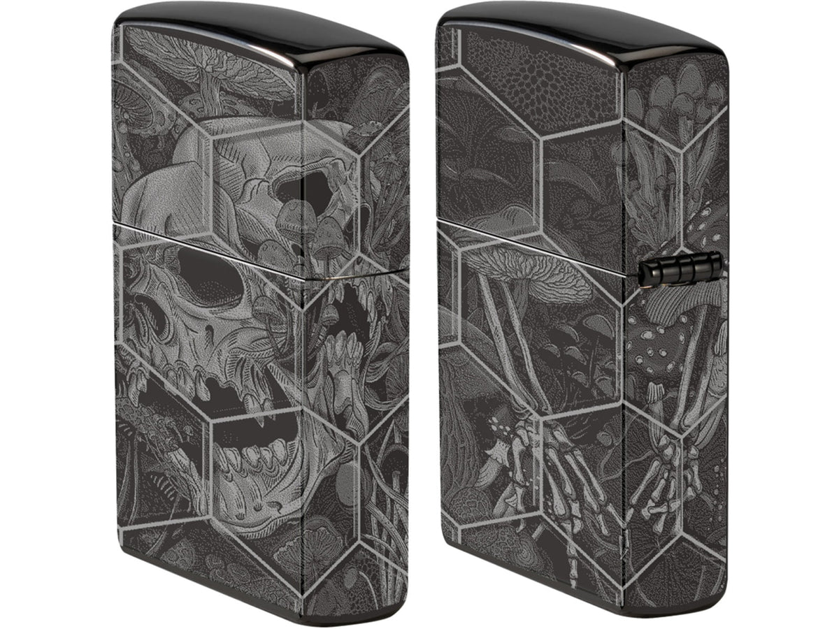 Zippo Mushroom Skulls Lighter ZO26700