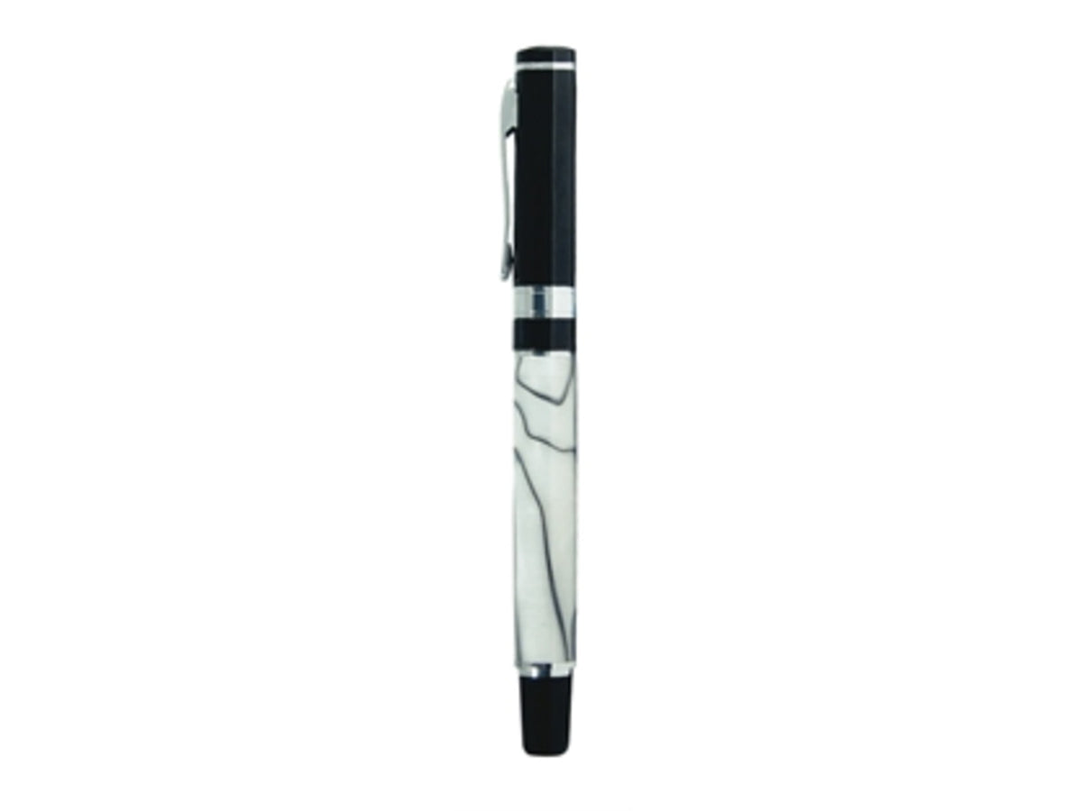 Zippo Oyster Solid Brass Marble Rollerball Pen Black/Marble 41066