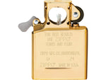 Zippo Pipe Insert Gold Flashed