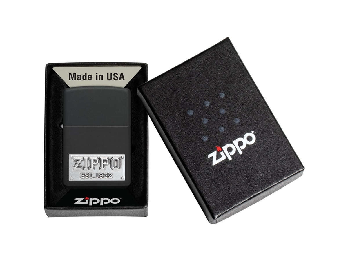 Zippo Plate Emblem Lighter