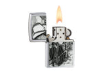 Zippo Resting Cowboy Classic Style Lighter Street Chrome 24879