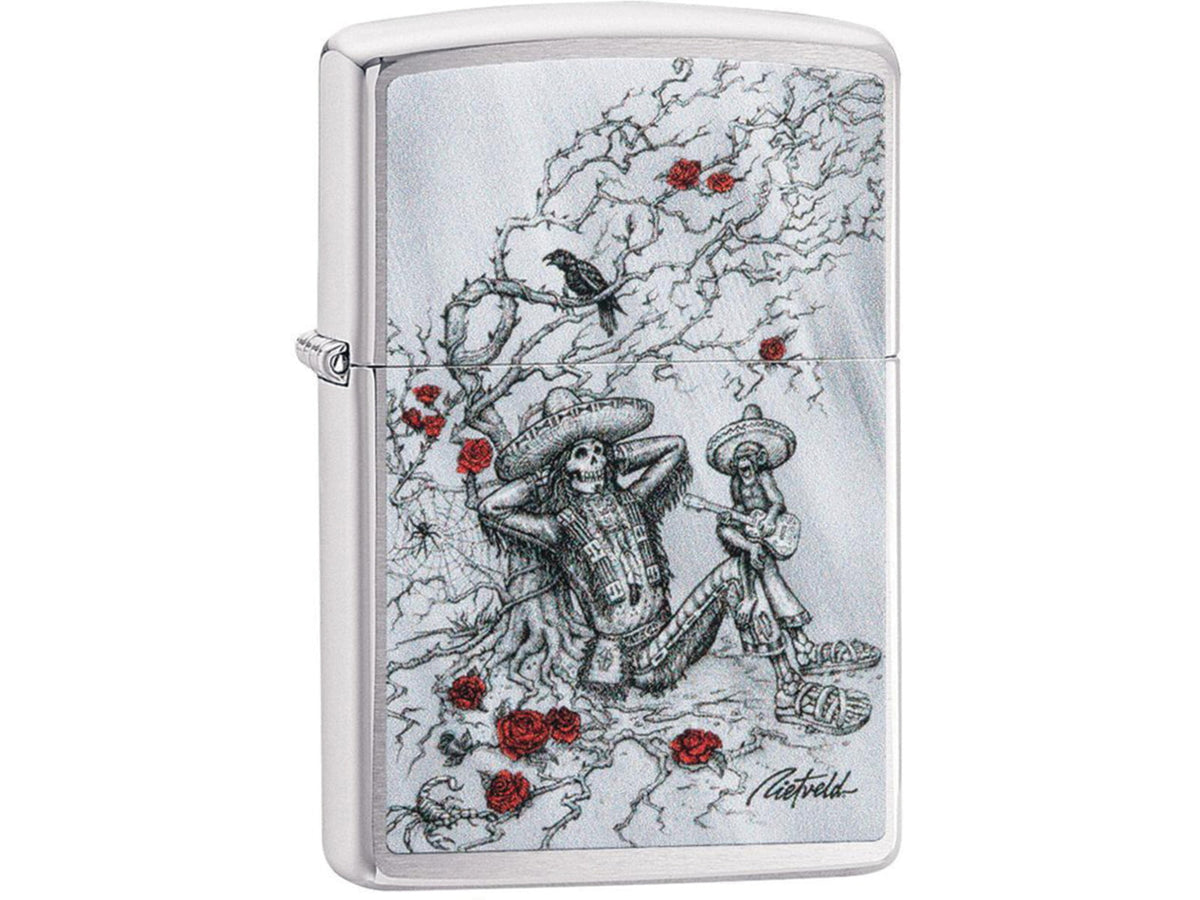 Zippo Rietveld Skull Lighter 1.44" x 2.25" 49144