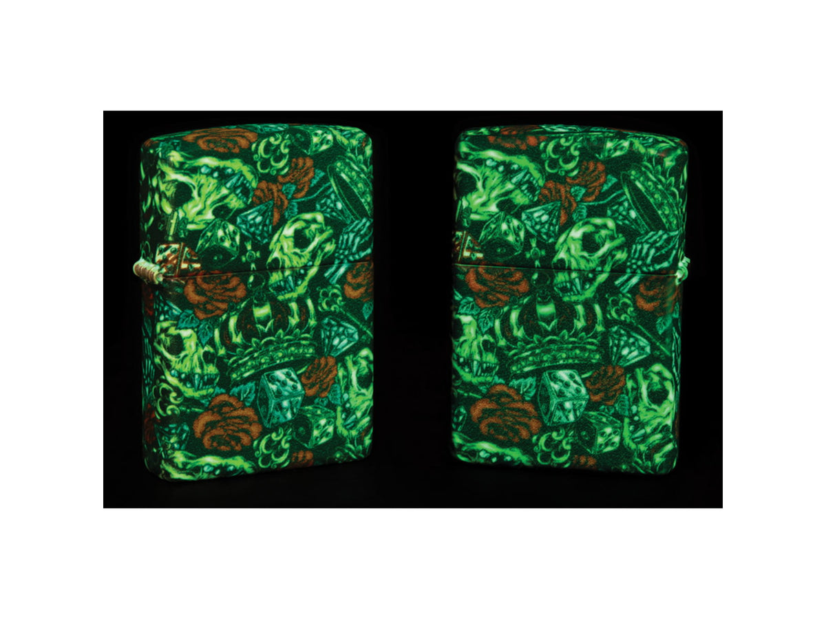 Zippo Skull Crown Design Lighter