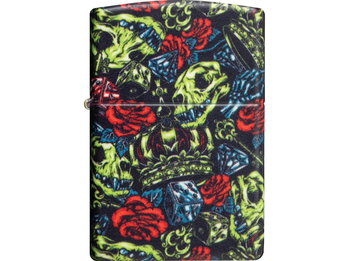 Zippo Skull Crown Design Lighter