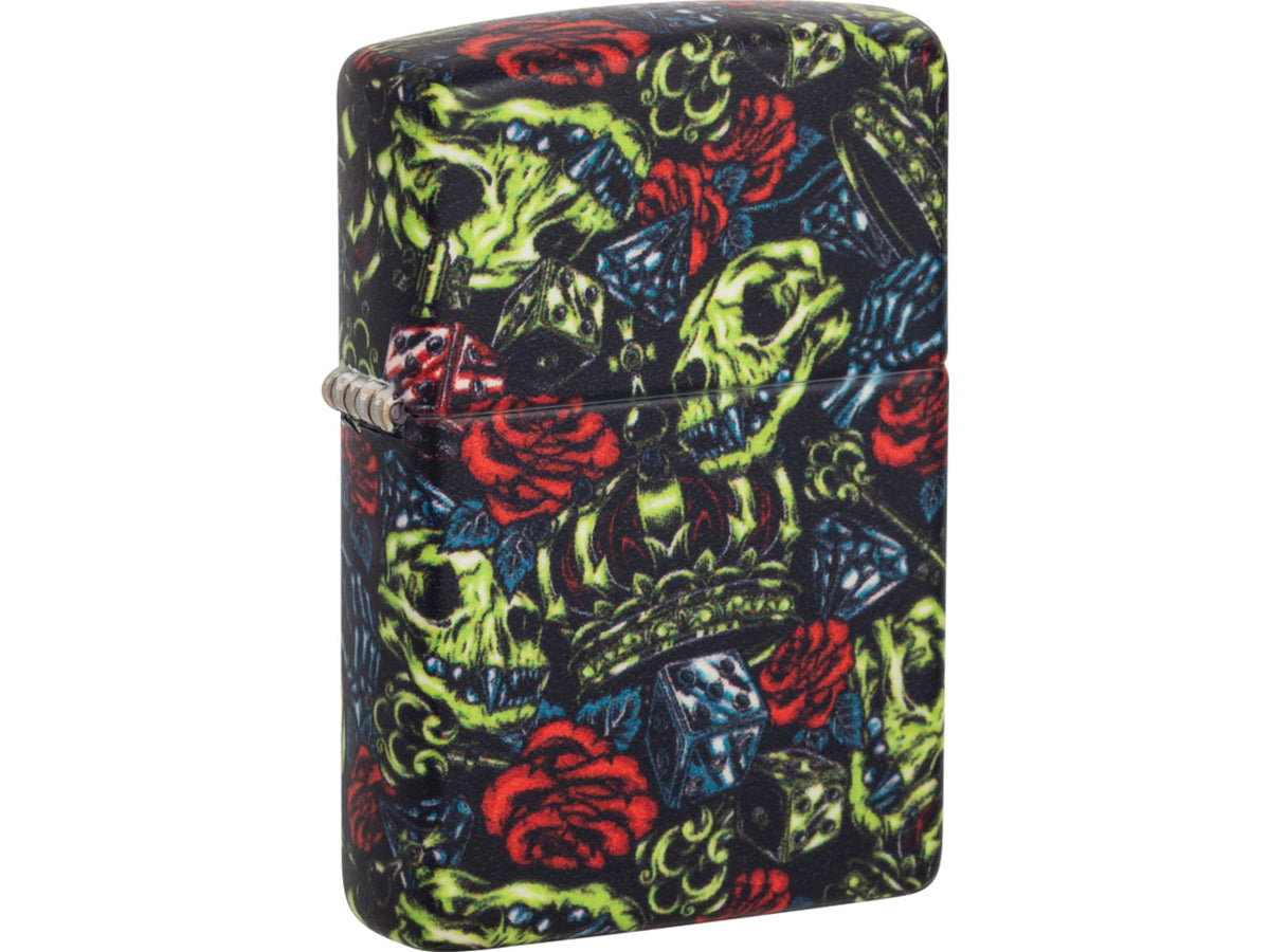 Zippo Skull Crown Design Lighter