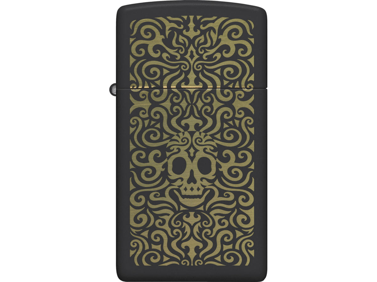 Zippo Skull Filigree Design Lighter