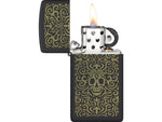 Zippo Skull Filigree Design Lighter