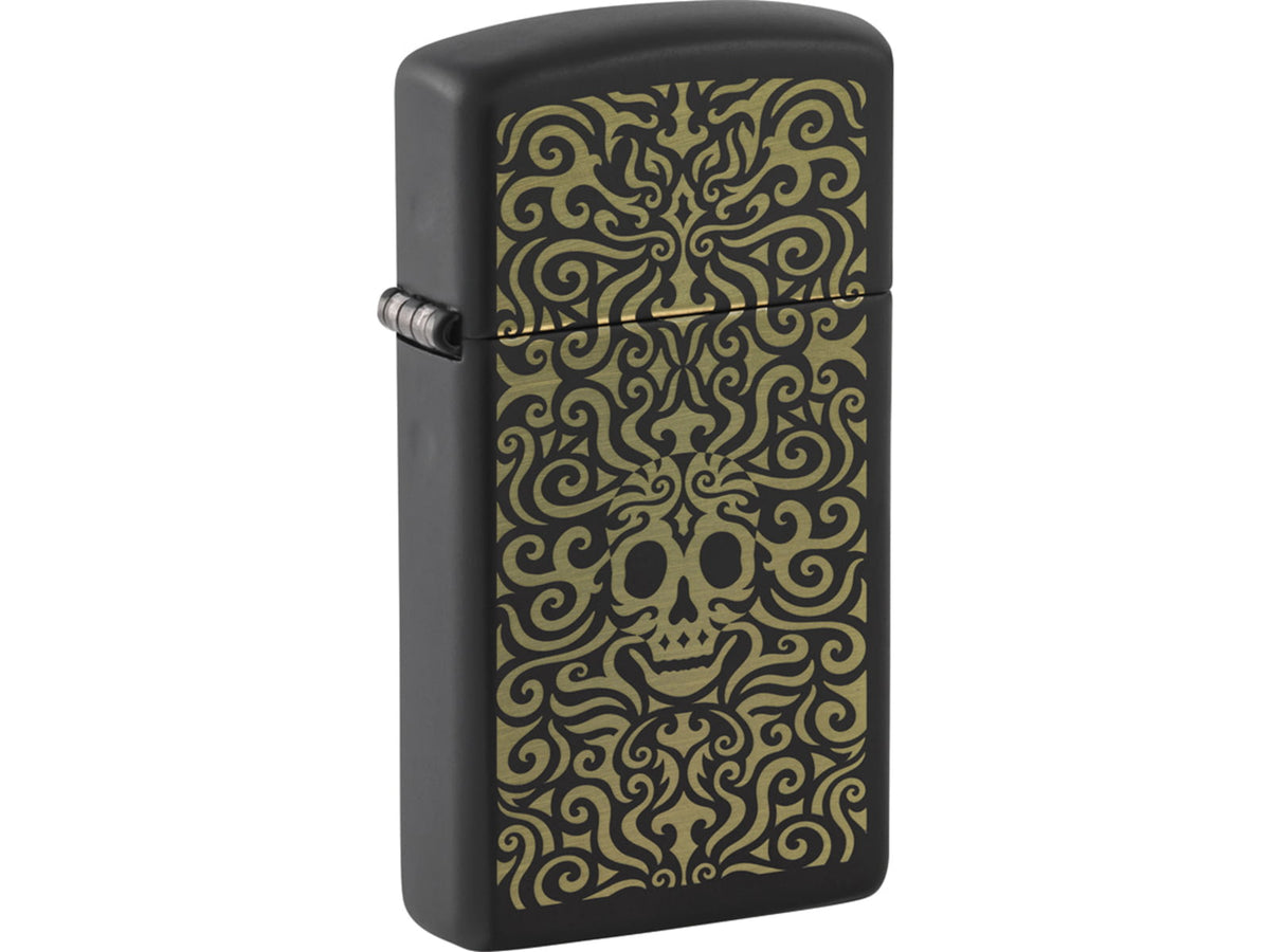 Zippo Skull Filigree Design Lighter
