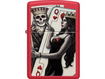 Zippo Skull King Queen Design