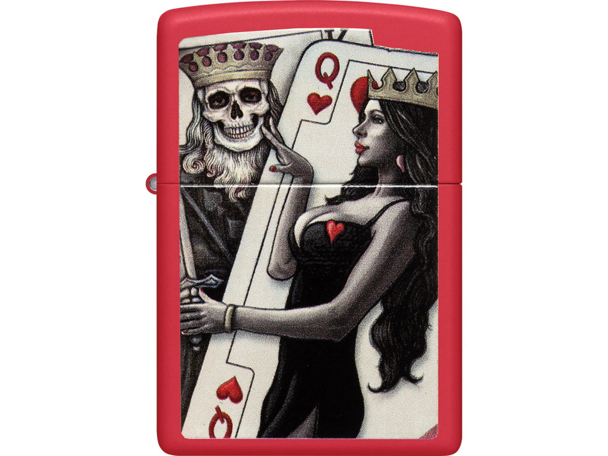 Zippo Skull King Queen Design