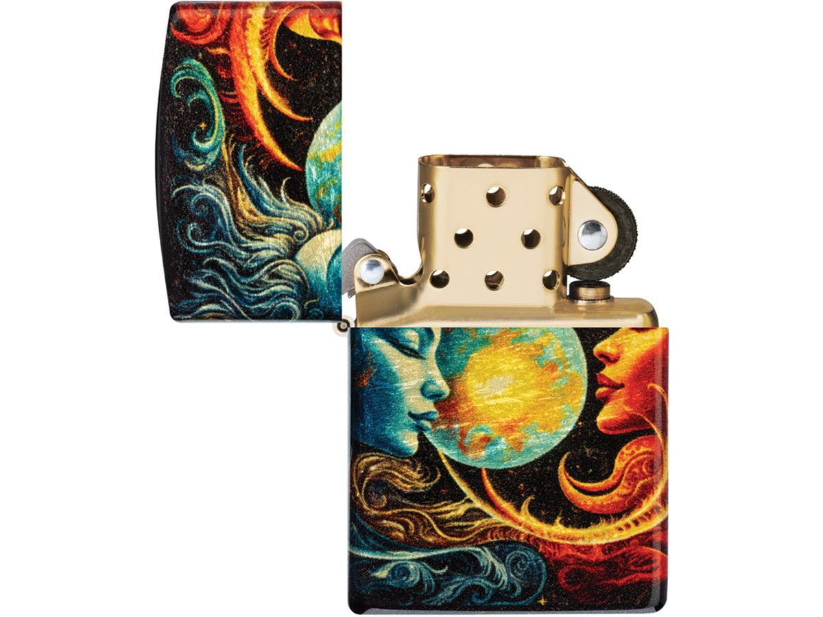 Zippo Spiritual Sun And Moon Lighter ZO76395