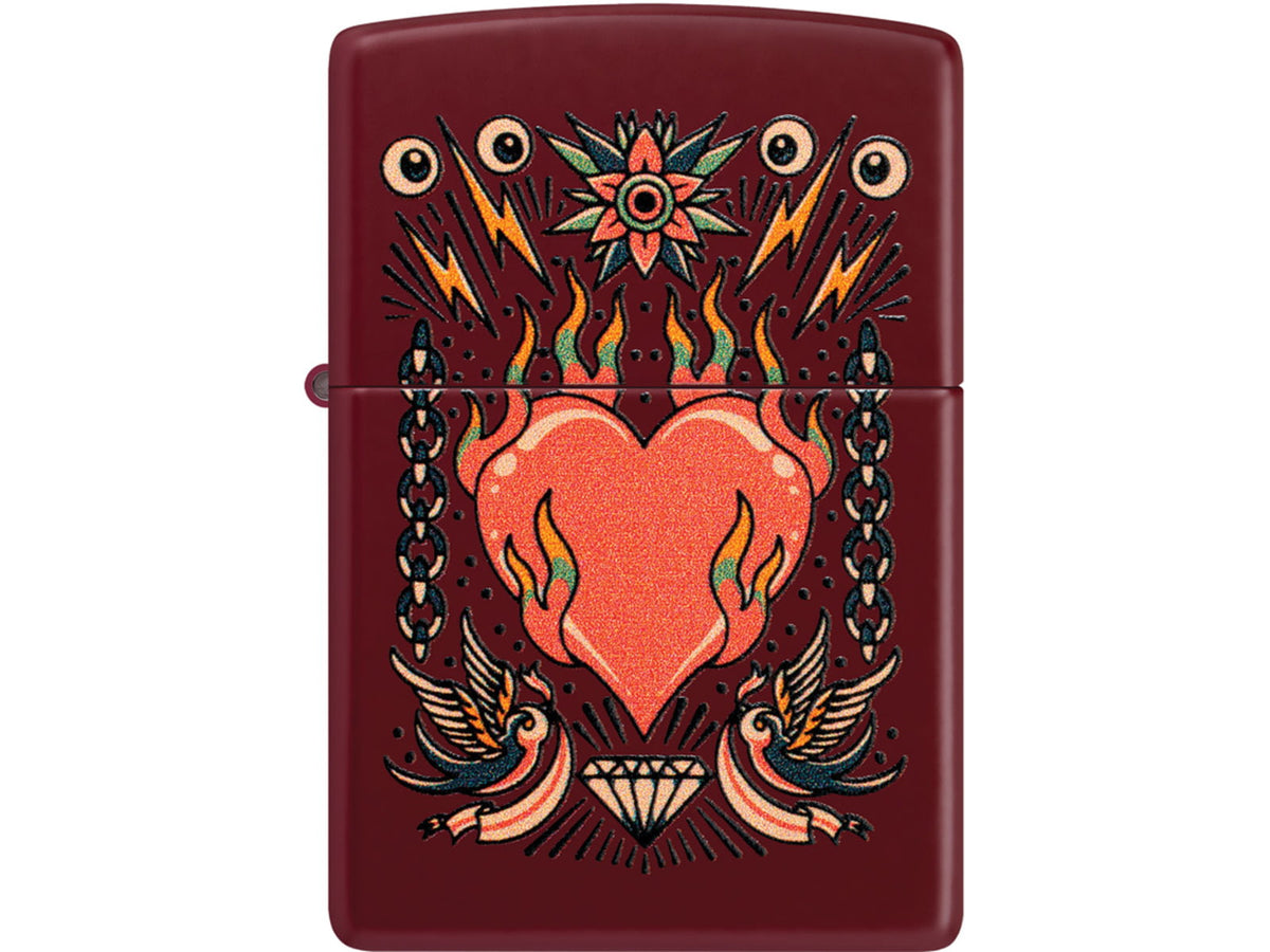 Zippo Tattoo Heart Design Lighter ZO26920
