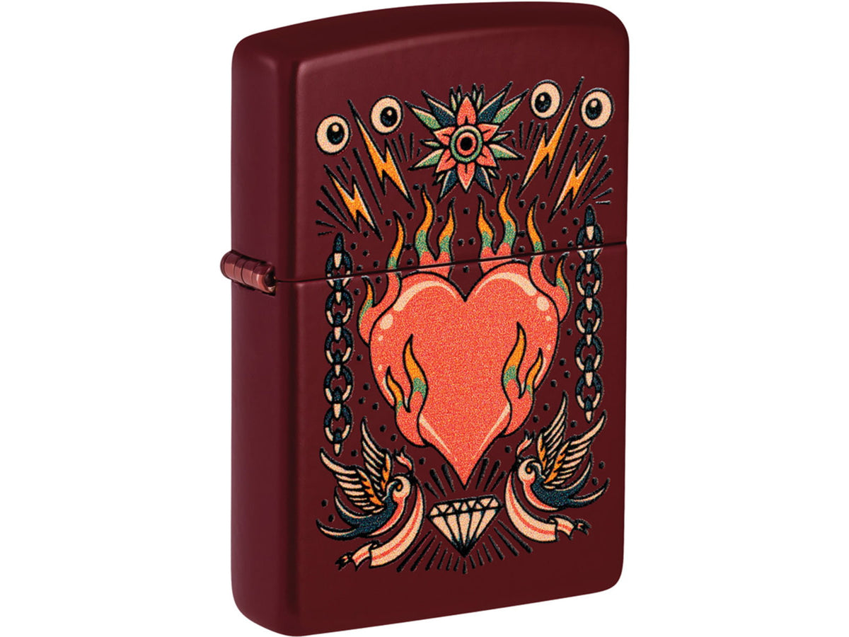Zippo Tattoo Heart Design Lighter ZO26920