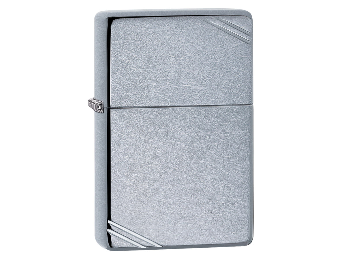 Zippo Vintage Street Chrome Silver w/Slashes ZI267
