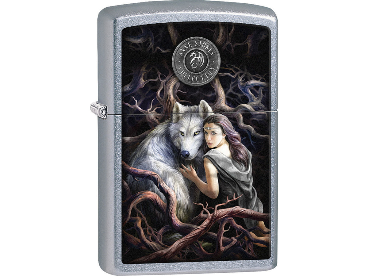 Zippo Wolf/Woman Lighter 1.44" x 2.25" 207-077514