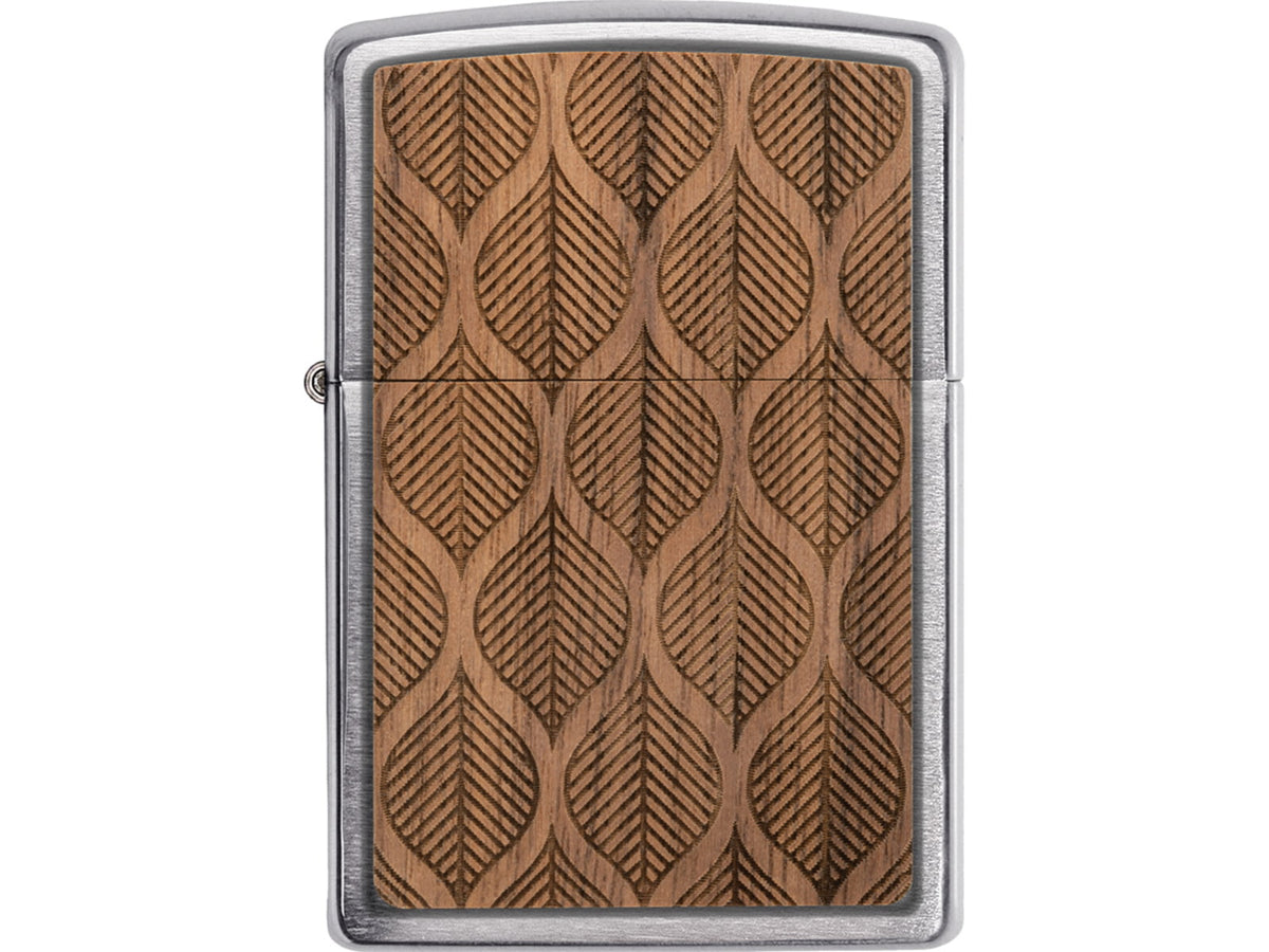 Zippo Woodchuck Walnut Leaves