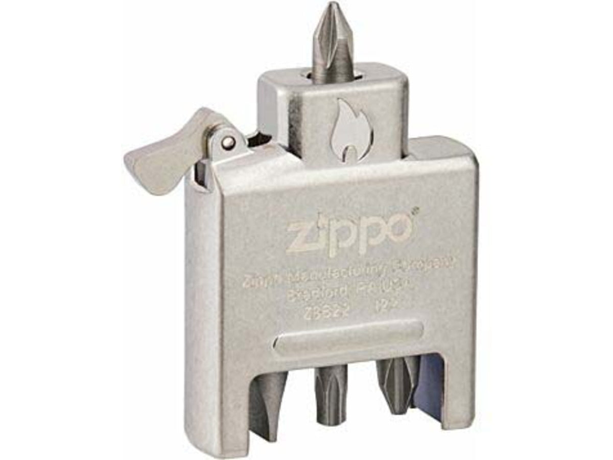 Zippo Bit Safe Screwdriver Insert Multi-Tool Steel 65701