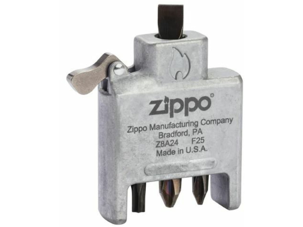 Zippo Bit Safe Screwdriver w/ Case 4-in-1 Satin Chrome 40701