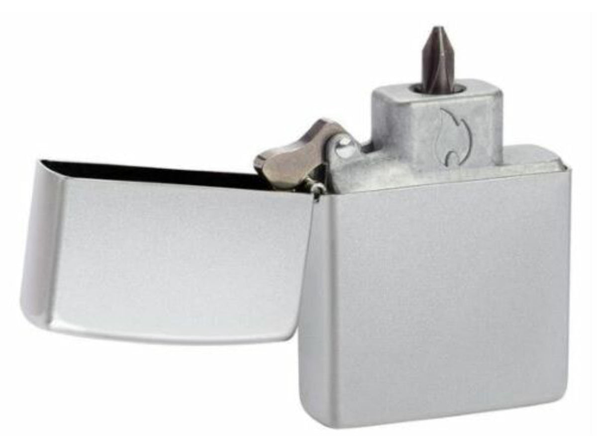Zippo Bit Safe Screwdriver w/ Case 4-in-1 Satin Chrome 40701