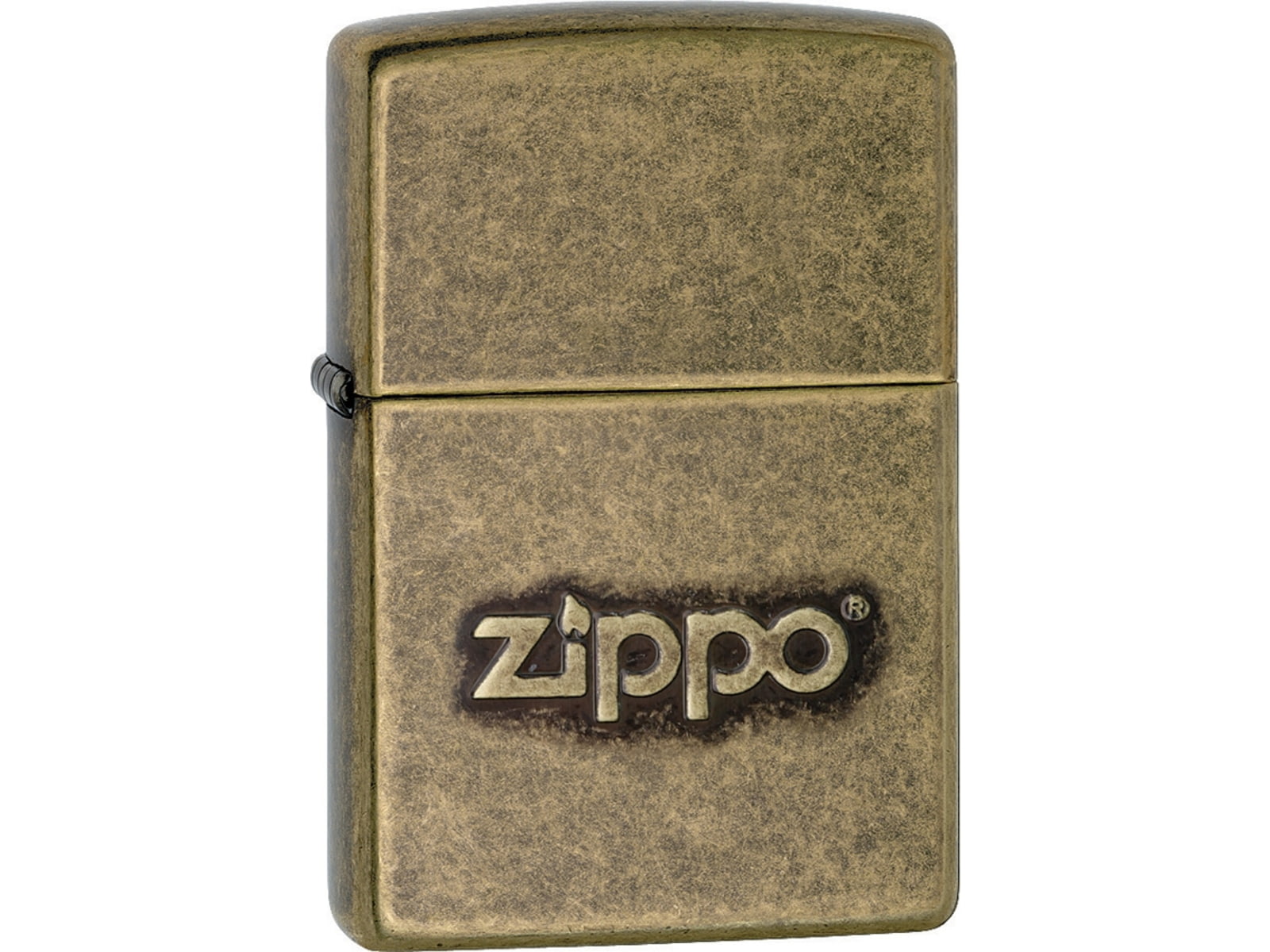 Zippo Zippo Stamp Lighter Antique Brass 1.44in x 2.25in 28994