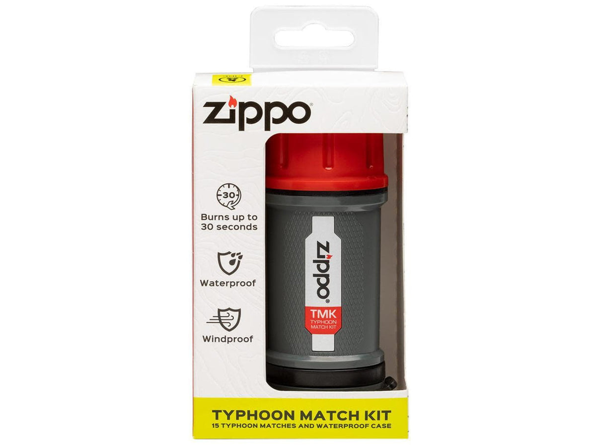 Zippo Typhoon Match Kit Red/Gray 40495
