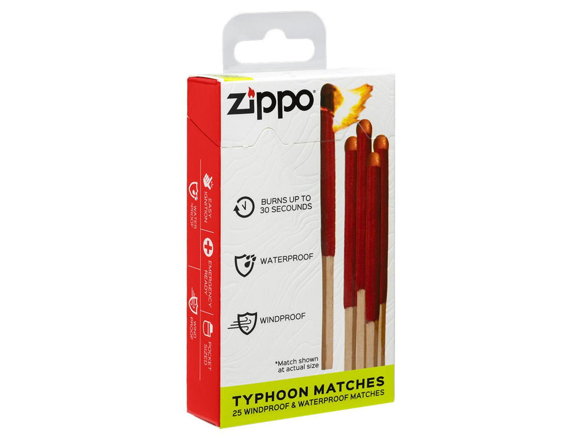 Zippo 25 Windproof and Waterproof Typhoon Matches 40570