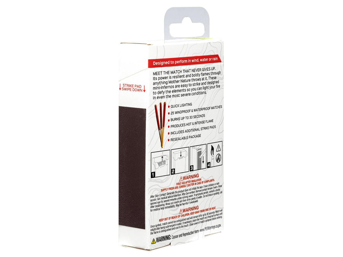 Zippo 25 Windproof and Waterproof Typhoon Matches 40570