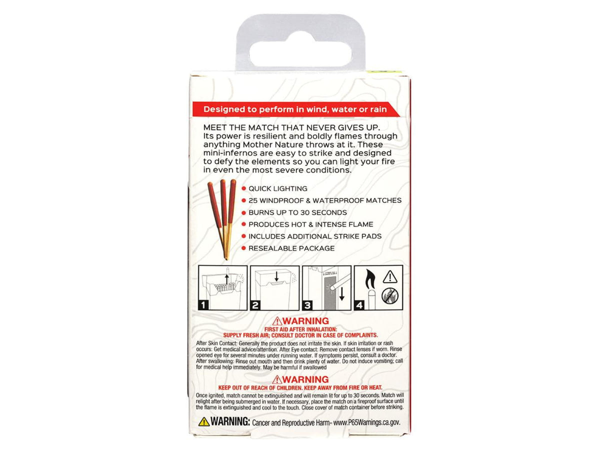 Zippo 25 Windproof and Waterproof Typhoon Matches 40570