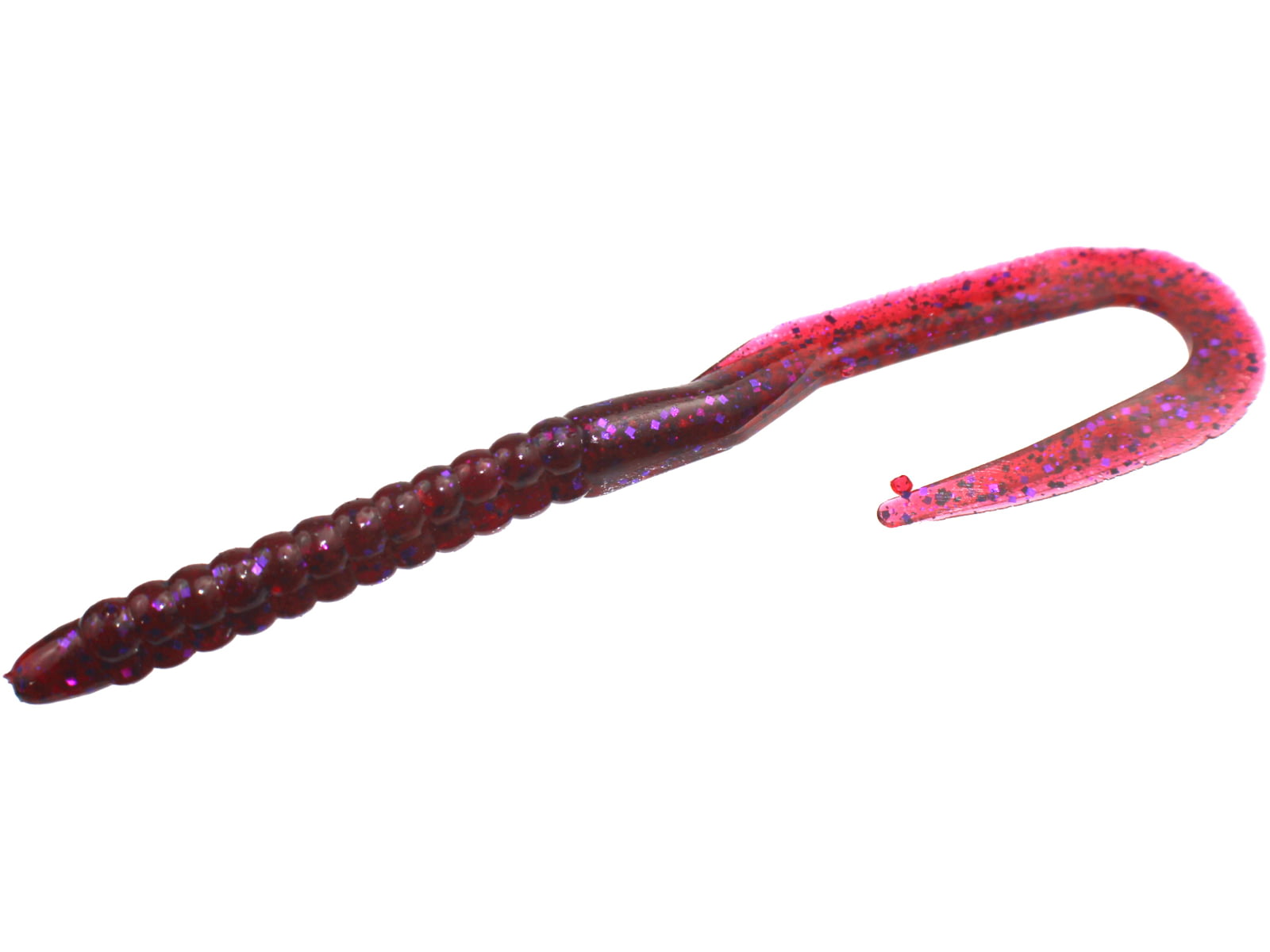 Zoom Mag U-Tale Magnum Finesse Worm 15 Pack 7.5in Cranberry 144431X