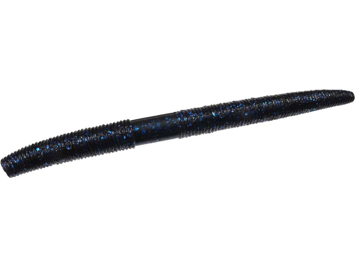 Zoom Zlinky Trick Worm 10 Pack 5in Black/Blue